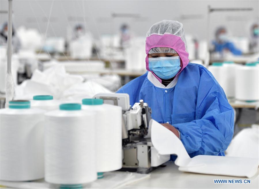 CHINA-WUHAN-NUEVO CORONAVIRUS-EQUIPO DE PROTECCION-SUMINISTRO