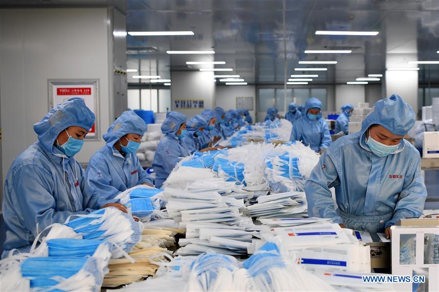 CHINA-HENAN-CORONAVIRUS-EQUIPO DE PROTECCION-SUMINISTRO