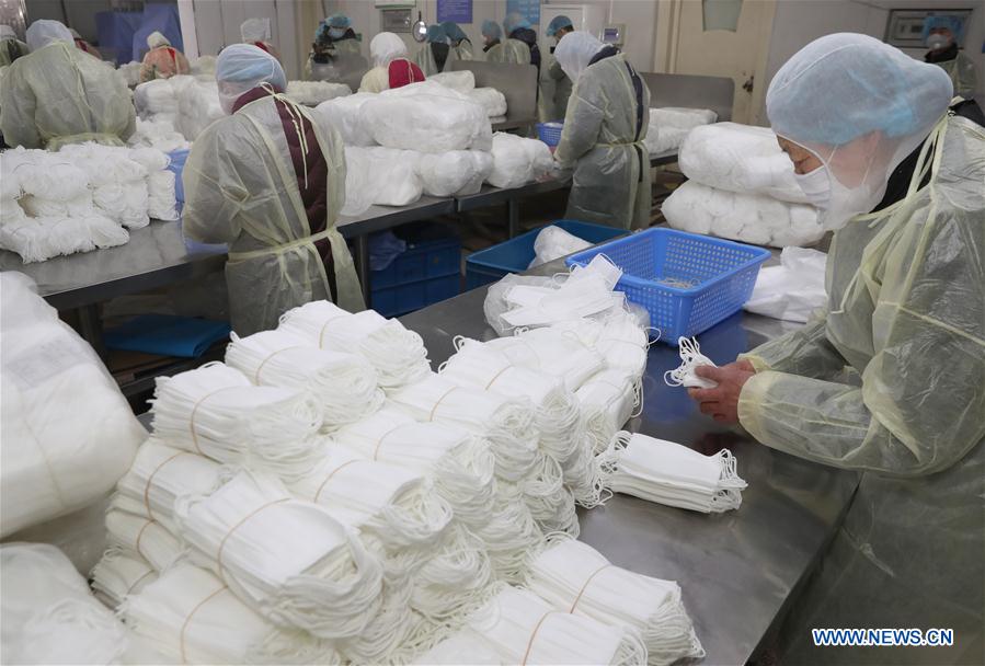 CHINA-CORONAVIRUS-EQUIPO DE PROTECCION-SUMINISTRO