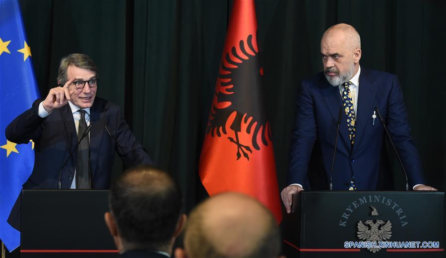 ALBANIA-TIRANA-PARLAMENTO EUROPEO-PRESIDENTE-VISITA