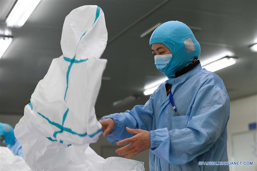 CHINA-ANHUI-EPIDEMIA DEL NUEVO CORONAVIRUS-SUMINISTROS MEDICOS-SERIE