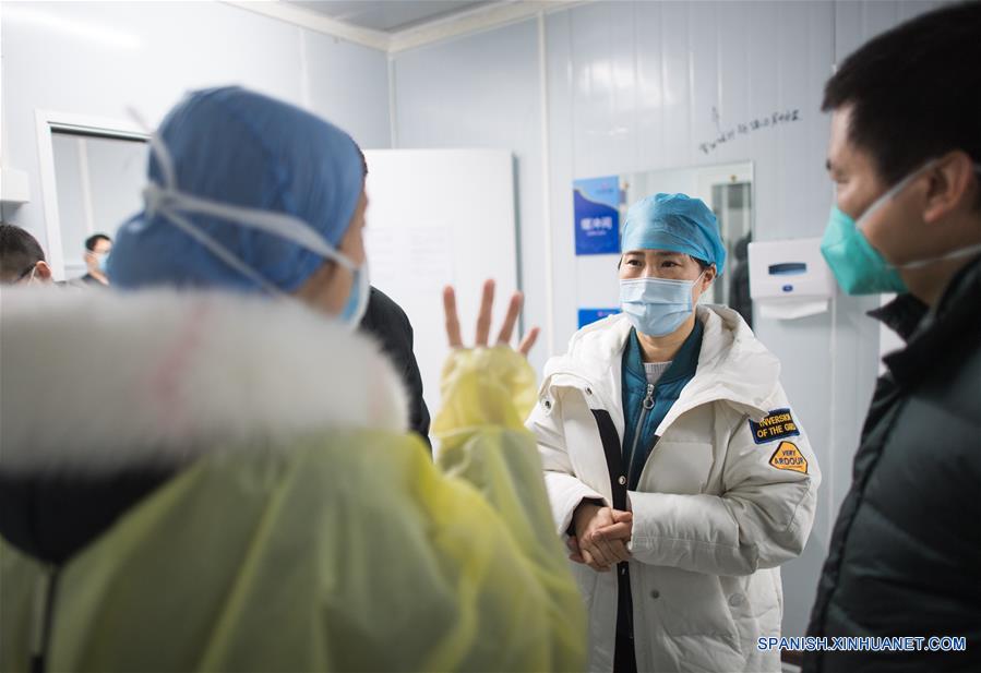 CHINA-HUBEI-WUHAN-HOSPITAL LEISHENSHAN-TRABAJADORES MEDICOS
