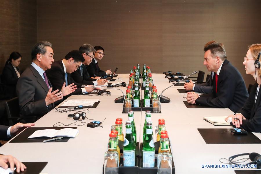 GERMANY-MUNICH-CHINESE FM-ICRC PRESIDENT-MEETING