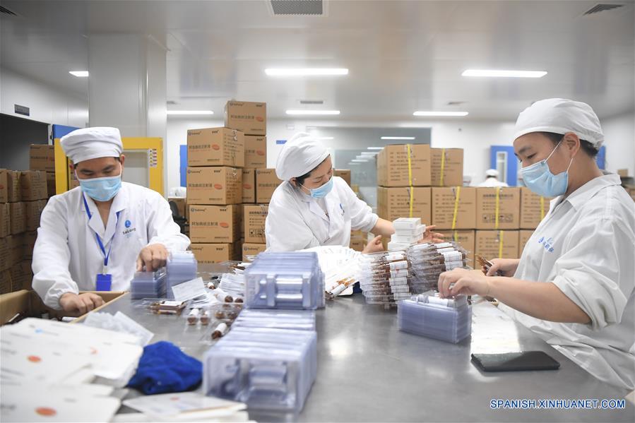 CHINA-HUNAN-CHANGSHA-EMPRESA MEDICA-REANUDACION DE LA PRODUCCION
