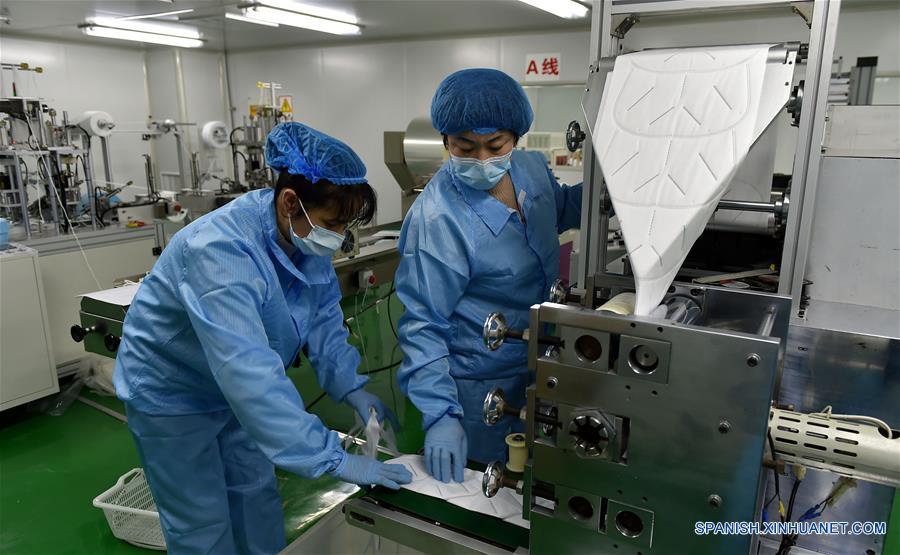 CHINA-SHANXI-PRODUCCION DE MASCARILLAS
