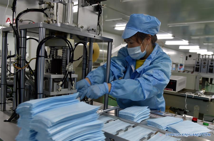 CHINA-SHANXI-PRODUCCION DE MASCARILLAS