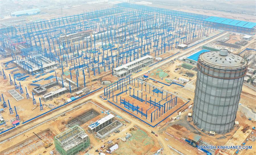 CHINA-HEBEI-SHIJIAZHUANG-COMPAÑIA DE ACERO-CONSTRUCCION-REANUDACION