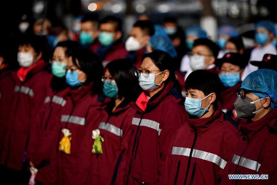 CHINA-XI'AN-CORONAVIRUS-EQUIPO MEDICO-AYUDA