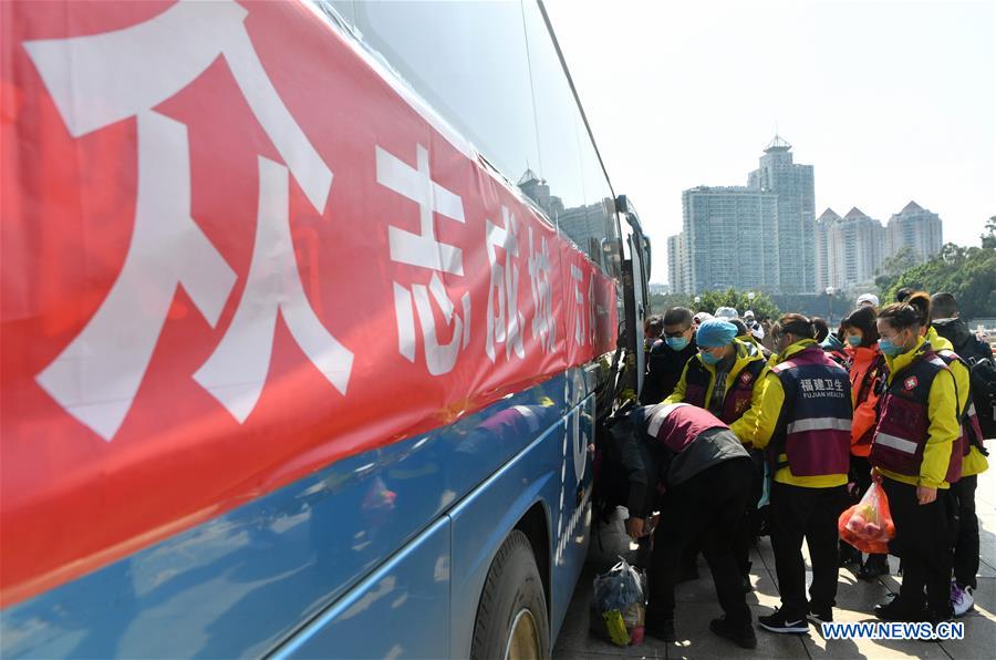 CHINA-FUJIAN-FUZHOU-NUEVO CORONAVIRUS-EQUIPO MEDICO-AYUDA