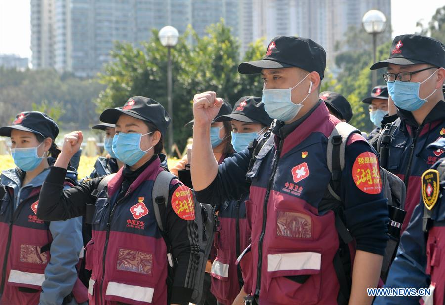 CHINA-FUJIAN-FUZHOU-NUEVO CORONAVIRUS-EQUIPO MEDICO-AYUDA