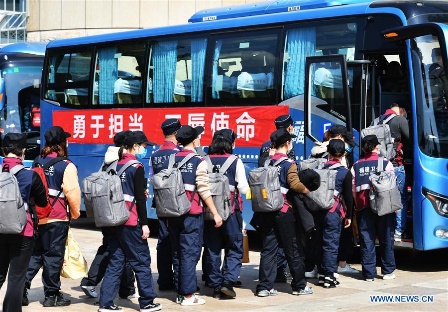 CHINA-FUJIAN-FUZHOU-NUEVO CORONAVIRUS-EQUIPO MEDICO-AYUDA