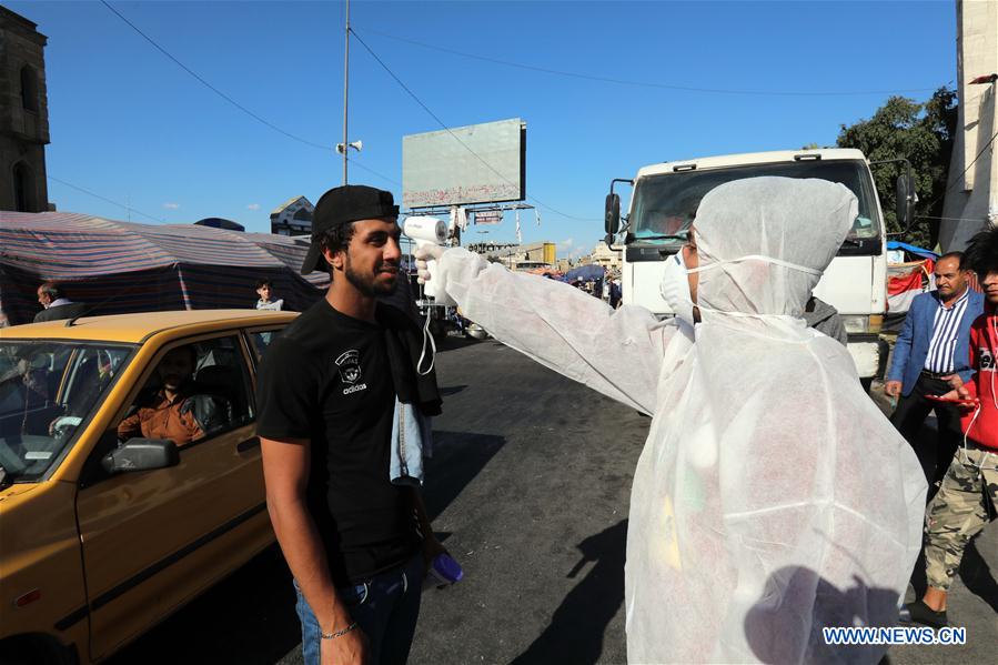 IRAK-BAGDAD-COVID 19-MEDIDAS PREVENTIVAS