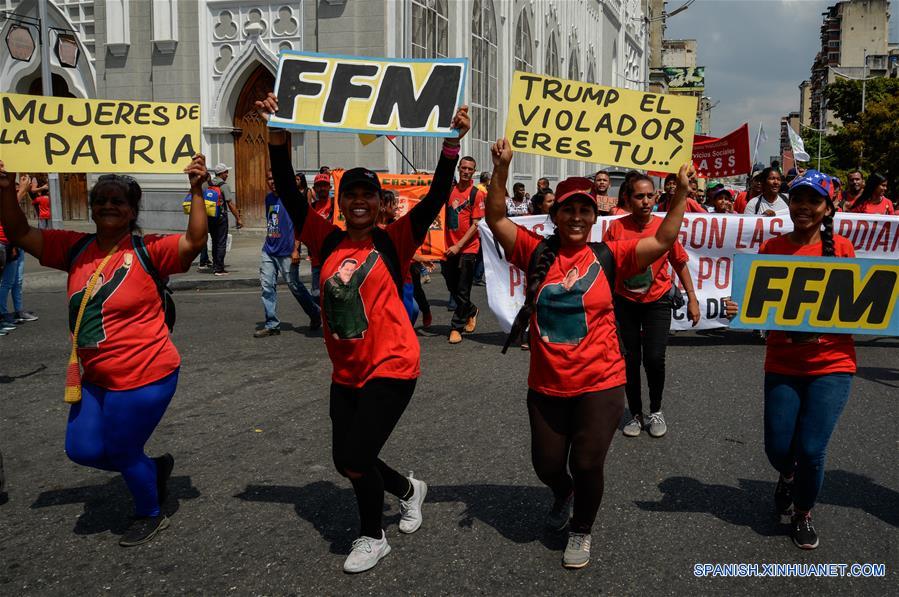 VENEZUELA-CARACAS-DIA INTERNACIONAL DE LA MUJER-MANIFESTACION
