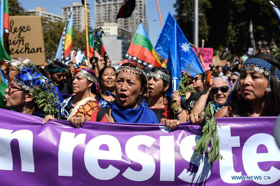 CHILE-SANTIAGO-DIA INTERNACIONAL DE LA MUJER-MANIFESTACION