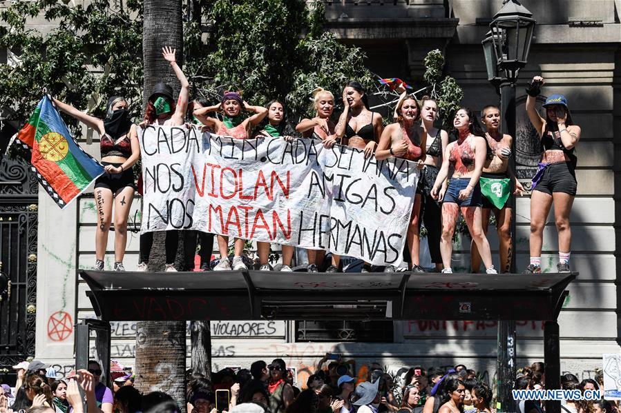 CHILE-SANTIAGO-DIA INTERNACIONAL DE LA MUJER-MANIFESTACION