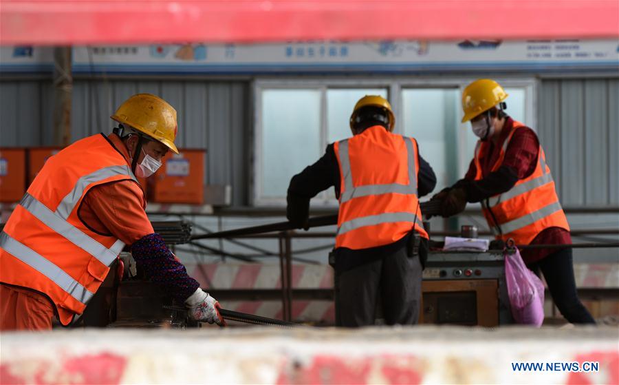 CHINA-ANHUI-HEFEI-CONSTRUCCION DEL METRO-REANUDACION