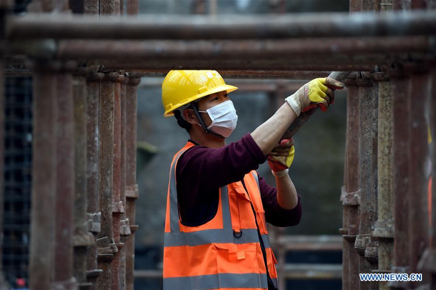 CHINA-ANHUI-HEFEI-CONSTRUCCION DEL METRO-REANUDACION