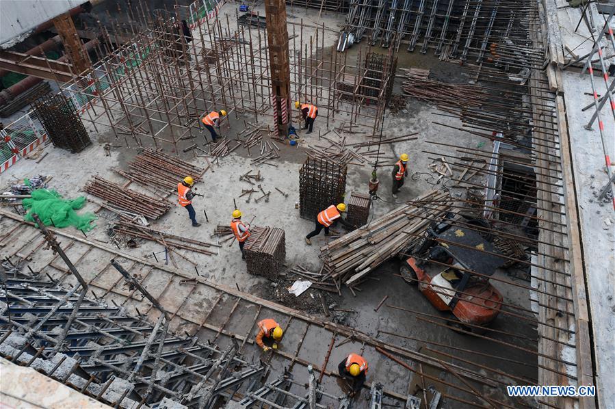 CHINA-ANHUI-HEFEI-CONSTRUCCION DEL METRO-REANUDACION