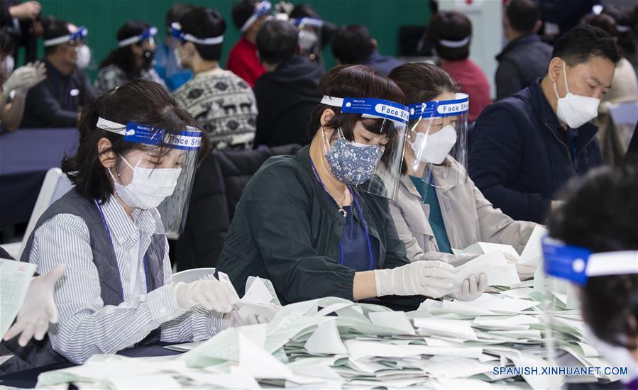 REPUBLICA DE COREA-SEUL-COVID-19-ELECCIONES PARLAMENTARIAS