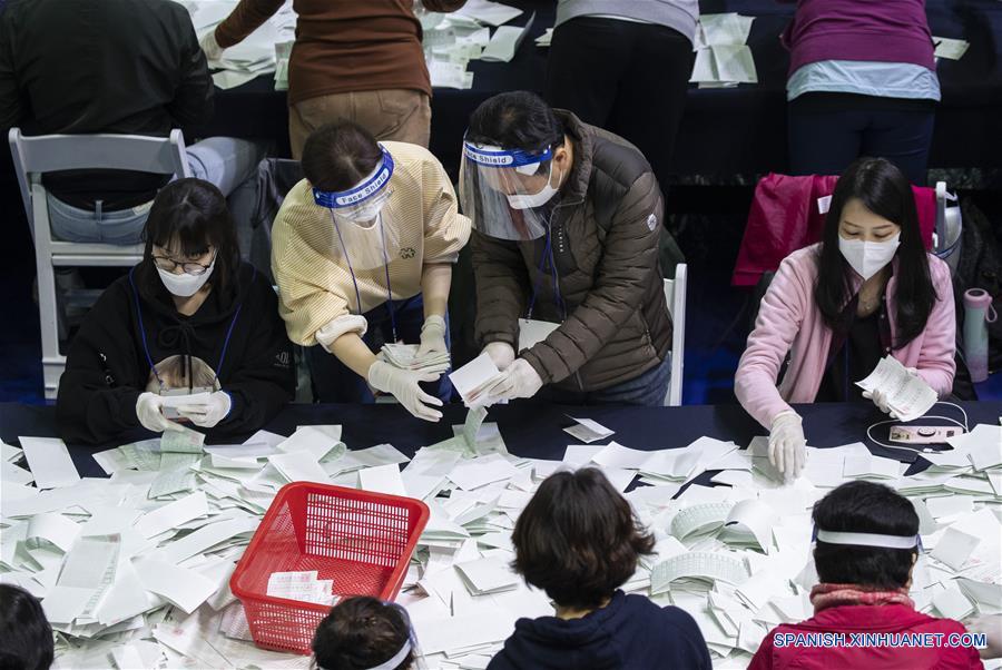 REPUBLICA DE COREA-SEUL-COVID-19-ELECCIONES PARLAMENTARIAS