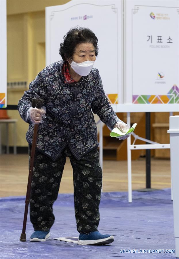 REPUBLICA DE COREA-SEUL-COVID-19-ELECCIONES PARLAMENTARIAS