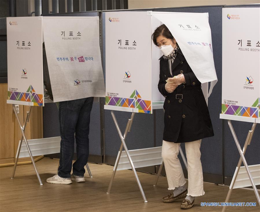 REPUBLICA DE COREA-SEUL-COVID-19-ELECCIONES PARLAMENTARIAS