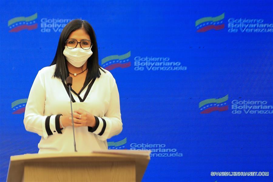 VENEZUELA-CARACAS-VICEPRESIDENTA-COVID-19