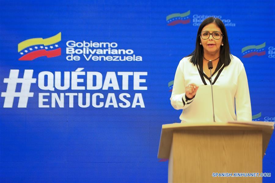 VENEZUELA-CARACAS-VICEPRESIDENTA-COVID-19
