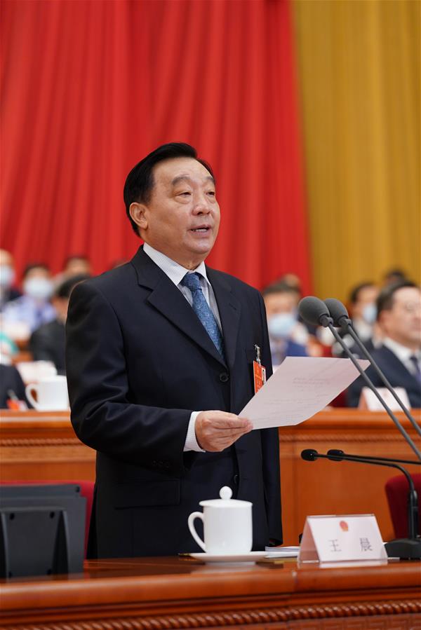 (TWO SESSIONS)CHINA-BEIJING-NPC-ANNUAL SESSION-SECOND PLENARY MEETING-WANG CHEN (CN)