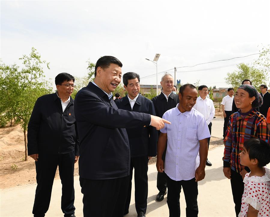 CHINA-NINGXIA-XI JINPING-INSPECCION