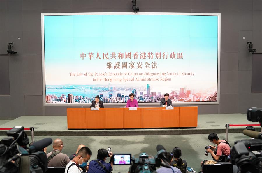 CHINA-HONG KONG-CARRIE LAM-PRESS CONFERENCE (CN)