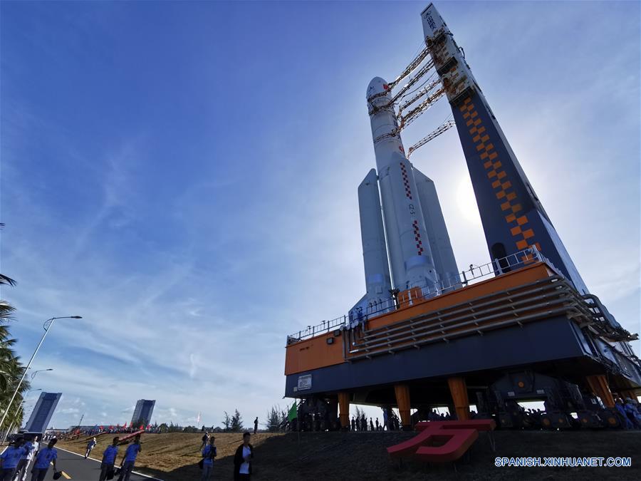 (EyesonSci)CHINA-HAINAN-LONG MARCH-5 ROCKET-LAUNCH-PREPARATION (CN)