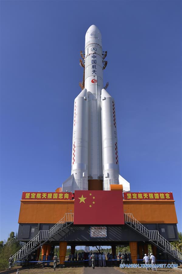 (EyesonSci)CHINA-HAINAN-LONG MARCH-5 ROCKET-LAUNCH-PREPARATION (CN)