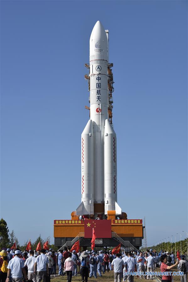 (EyesonSci)CHINA-HAINAN-LONG MARCH-5 ROCKET-LAUNCH-PREPARATION (CN)