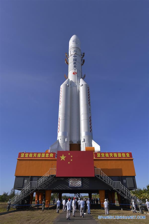 (EyesonSci)CHINA-HAINAN-LONG MARCH-5 ROCKET-LAUNCH-PREPARATION (CN)