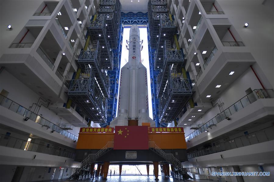 (EyesonSci)CHINA-HAINAN-LONG MARCH-5 ROCKET-LAUNCH-PREPARATION (CN)