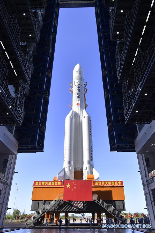 (EyesonSci)CHINA-HAINAN-LONG MARCH-5 ROCKET-LAUNCH-PREPARATION (CN)