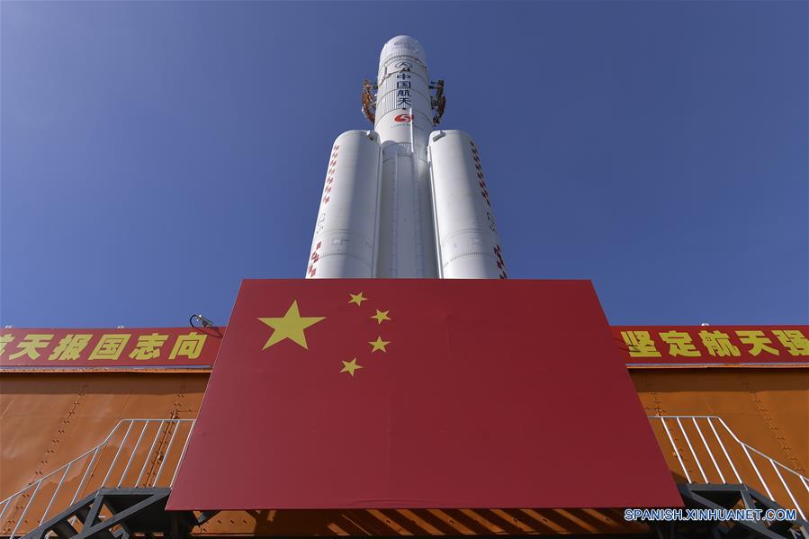 (EyesonSci)CHINA-HAINAN-LONG MARCH-5 ROCKET-LAUNCH-PREPARATION (CN)