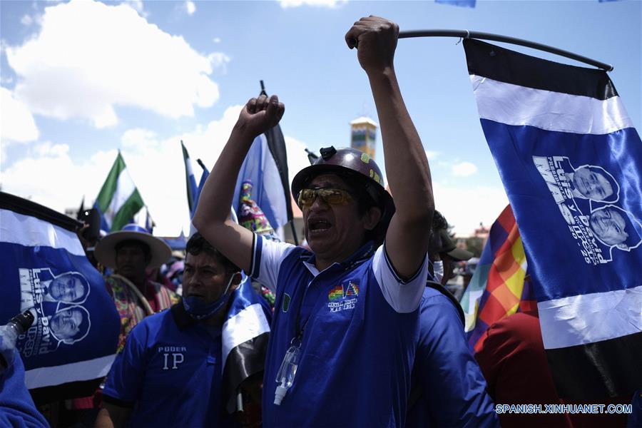 BOLIVIA-EL ALTO-MAS-ELECCIONES GENERALES-CELEBRACION