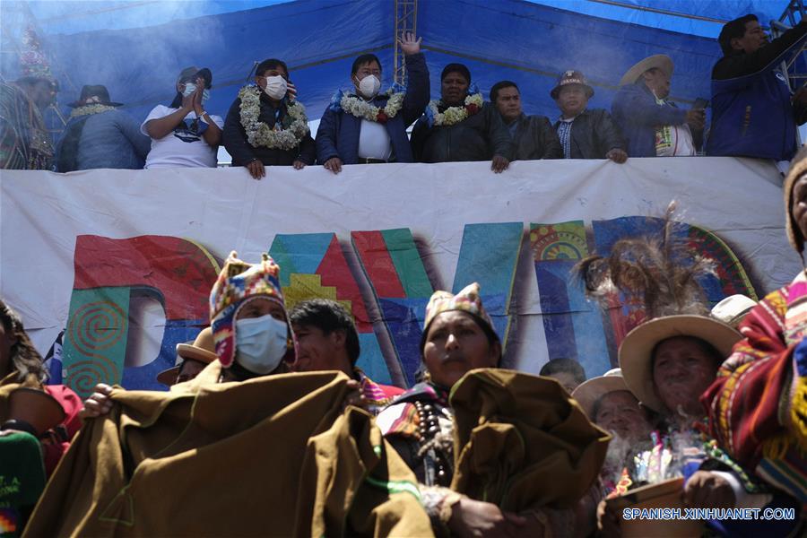 BOLIVIA-EL ALTO-MAS-ELECCIONES GENERALES-CELEBRACION