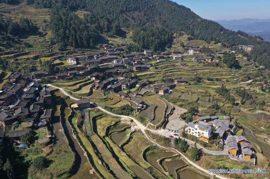Campos aterrazados en Leishan,Guizhou