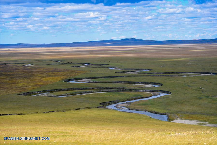 CHINA-XILINGOL-PRADERA DE ULGAI-PAISAJE