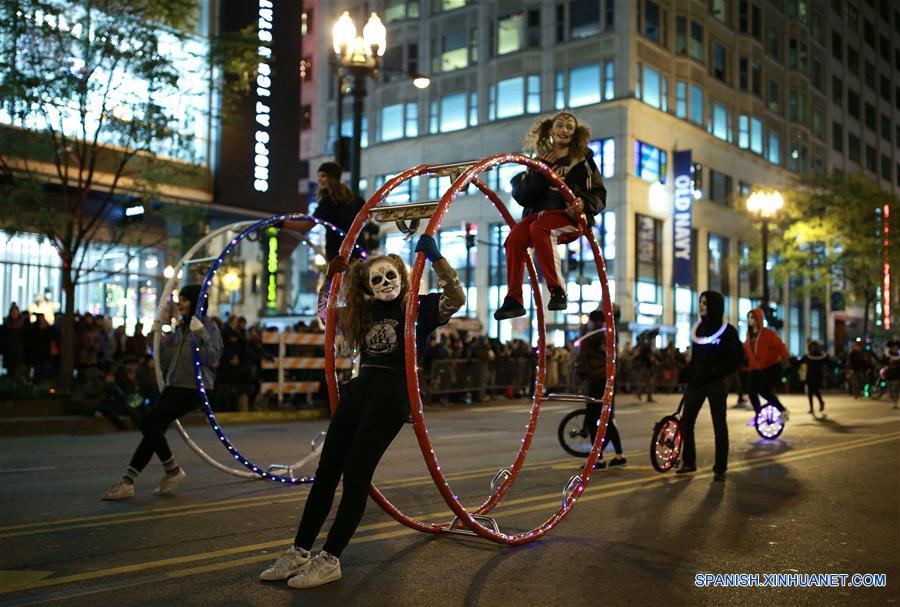 Desfile de Halloween en Chicago, Estados Unidos