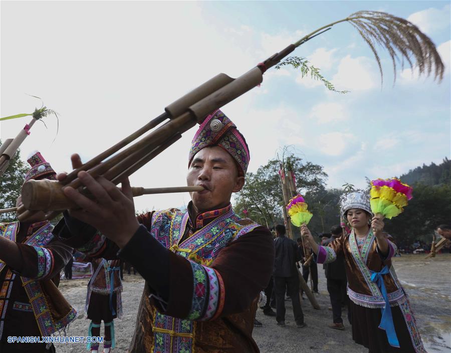 CHINA-GUANGXI-FESTIVAL DE LA COSECHA-CELEBRACION 