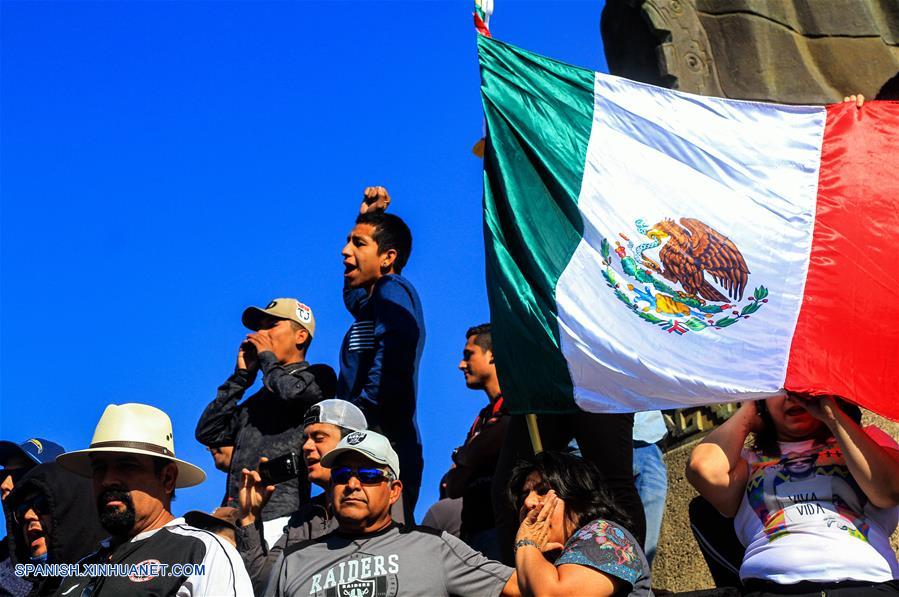 MEXICO-TIJUANA-PROTESTA-CARAVANA MIGRANTE