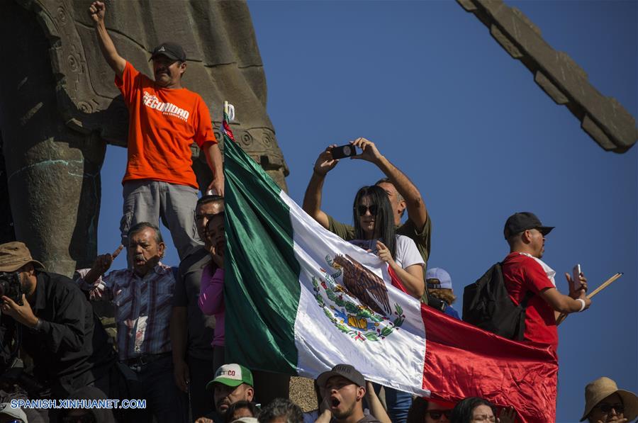 MEXICO-TIJUANA-PROTESTA-CARAVANA MIGRANTE