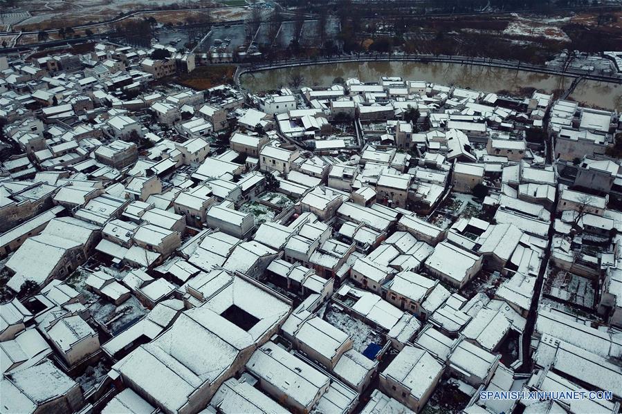 CHINA-ANHUI-NIEVE