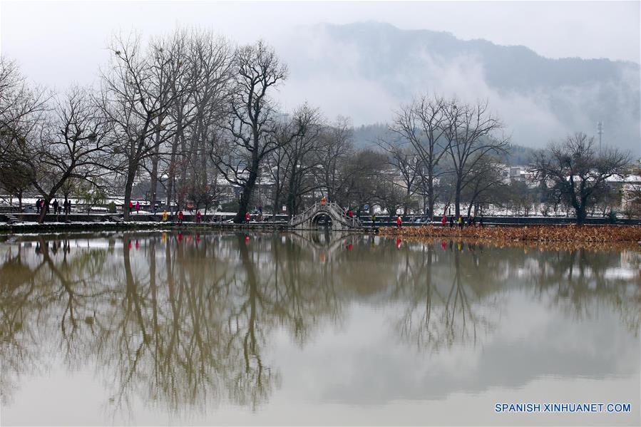 CHINA-ANHUI-NIEVE