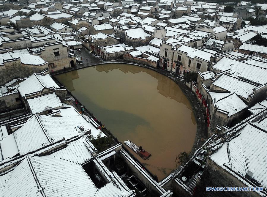 CHINA-ANHUI-NIEVE
