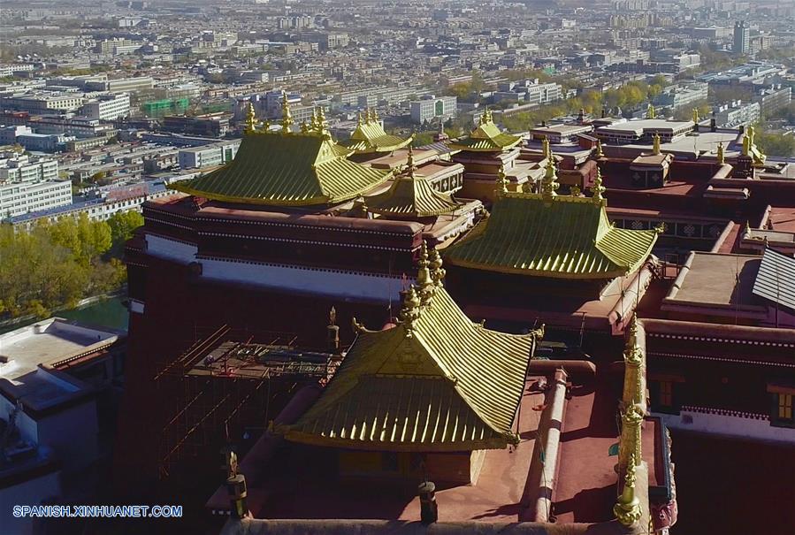 CHINA-LHASA-PALACIO DE POTALA-RENOVACION-SERIE